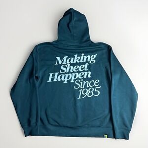Microsoft Excel Hoodie Mens Large Green Making Sheet Happen 1985 Employee Office